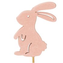 Itens Coelhos decorativos em palitos, como detalhes gráficos para mesas e vasos, 31,5 cm, 16 peças