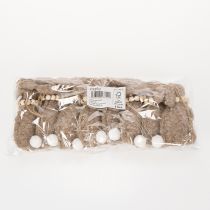 Itens Coelhinho da Páscoa para pendurar, acessório decorativo ideal para janela, 14 cm, 8 peças