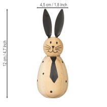 Itens Coelho decorativo com design simples para dar um toque primaveril à sala de estar, 12 cm, 2 peças