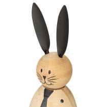 Itens Coelho decorativo de madeira, 15 cm, 2 peças, para uma decoração serena e atemporal.