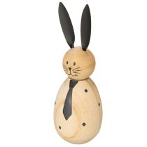 Itens Coelho decorativo de madeira, 15 cm, 2 peças, para uma decoração serena e atemporal.