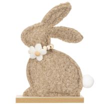 Itens Conjunto de 6 estatuetas de coelho da Páscoa, decoração de primavera para sala de estar e mesa, 18 cm.