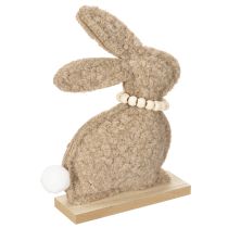Itens Conjunto de 6 estatuetas de coelho da Páscoa, decoração de primavera para sala de estar e mesa, 18 cm.