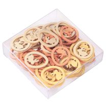 Itens Coelho em Ovo Decoração de Páscoa para Artesanato Decoração Scatter Madeira 4cm 72 Pcs