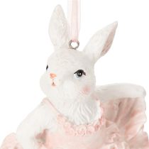 Itens Pingentes de coelhinha bailarina, um destaque para galhos de Páscoa ou árvores de Natal, 12 cm, 2 peças