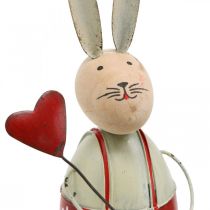 Itens Coelhinho com assento infantil em madeira de Páscoa, metal H21/23cm conjunto de 2