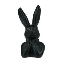 Itens Busto de coelho pensante preto 7×6×15cm 2 peças