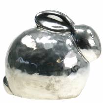 Itens Coelhinho prata antigo Alt.14,5 cm