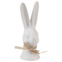 Itens Cabeça de coelho decoração coelhinho da Páscoa coelho branco cerâmica 17cm