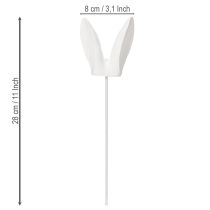 Itens Orelhas de coelho para decorações e celebrações festivas de Páscoa, 28 cm, conjunto com 8 peças.