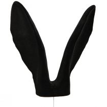 Itens Orelhas de coelho decoração coelhinho da Páscoa bastão flocado preto 56cm