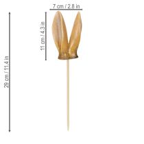 Itens Estaca de Jardim com Orelhas de Coelho, Estatueta de Animal da Primavera para Decorações de Jardim e Páscoa, 29cm, Conjunto com 4 Peças