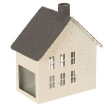 Itens Luminária de metal decorativa em formato de casa, 16 cm