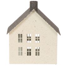 Itens Luminária de metal decorativa em formato de casa, 16 cm