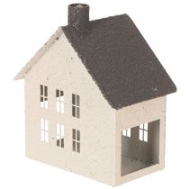 Itens Luminária de metal decorativa em formato de casa, 16 cm