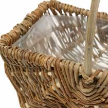 Itens Cesta de alça retangular natureza 34×26/29×20/24×15cm conjunto de 3