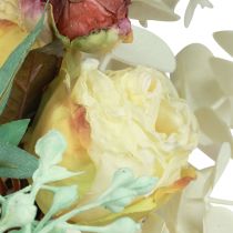 Itens Guirlanda de porta eucalipto guirlanda de eucalipto artificial branqueada Ø50cm