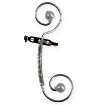 Itens Alfinete de casamento com pérolas, prata 8cm 24 un