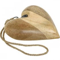 Itens Coração de madeira, coração decorativo para pendurar, decoração de coração Alt.19cm