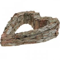 Itens Coração decorativo, casca de pinheiro aberta, decoração de outono, decoração de túmulo, decoração de mesa, conjunto para plantas 30×24cm