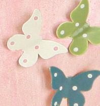 Itens Pingentes decorativos em forma de coração com borboletas para decoração de primavera, 10,5 cm, conjunto de 3 peças