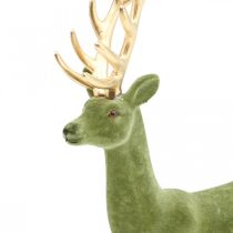 Itens Veado decorativo figura decorativa rena decorativa flocada verde H37cm