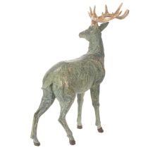 Itens Estatueta de veado decorativa, em pé, detalhada, 43 cm