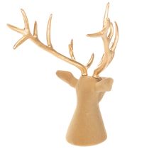Itens Escultura decorativa de cabeça de veado com grandes chifres, 52 cm