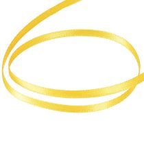 Itens Fita de presente de alta qualidade, fita de cetim amarela 3 mm × 50 m