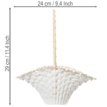 Itens Cesta para daminha de casamento, 24 cm x 17 cm