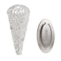 Itens Alfinete de casamento com ímã, prata 4,5 cm