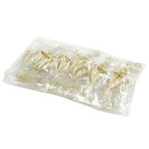 Itens Alfinete de casamento com coração creme 12cm 16 un