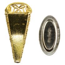 Alfinete de casamento com ímã dourado 4,5 cm