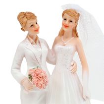 Figura de casamento mulher casal 17 cm