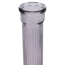 Vasos de flores de vidro alto vintage colorido Ø10cm H23cm 4 pçs