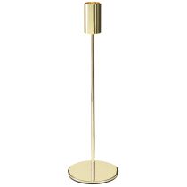 Itens Porta-velas alto em metal dourado 27,5 cm 4 peças