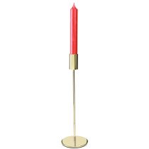 Itens Porta-velas alto em metal dourado 27,5 cm 4 peças