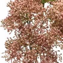 Itens Ramo de flor rosa artificial de sabugueiro 52 cm 4 unidades