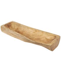 Itens Decoração de madeira com tigela decorativa oca de madeira 40×13–16cm×6,5cm