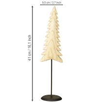 Itens Decoração de árvore de Natal de madeira decoração de madeira natural para ficar em pé H41cm