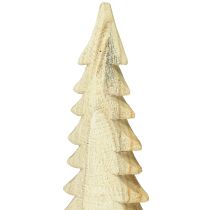 Itens Árvore de Natal de madeira decoração de Natal Paulownia natural H54cm