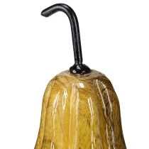 Itens Decoração de madeira para pera de madeira outono vermelho amarelo branco 12×6cm 3 peças