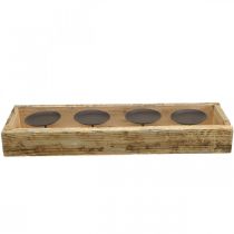 Itens Decoração de mesa Advent castiçal bandeja de velas madeira L48cm