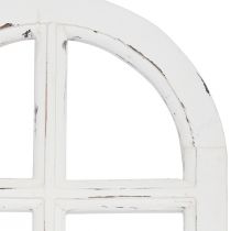 Itens Decoração de madeira shabby chic moldura de janela decorativa madeira branca 29,5×48cm