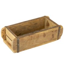 Itens Decoração de madeira vintage em formato de tijolo marrom, ferrugem 31×14,5cm H9cm