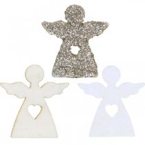 Itens Espalhadas de madeira de anjo anjo de Natal 4 cm 72 unidades sortidas