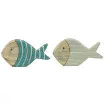 Itens Decoração de mesa de peixe em madeira suporte de peixe madeira 15×8cm 2 un