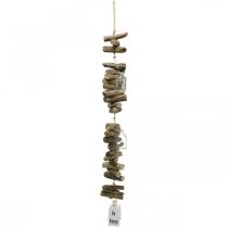 Deco guirlanda troncos com óculos decoração de parede marítima 70cm