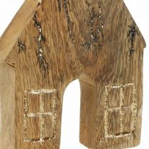Decoração de casa de madeira para casa de natal decoração de casa de madeira suporte de madeira H15cm