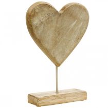 Itens Coração de madeira coração em palito deco coração madeira natural 25,5cm Alt 33cm